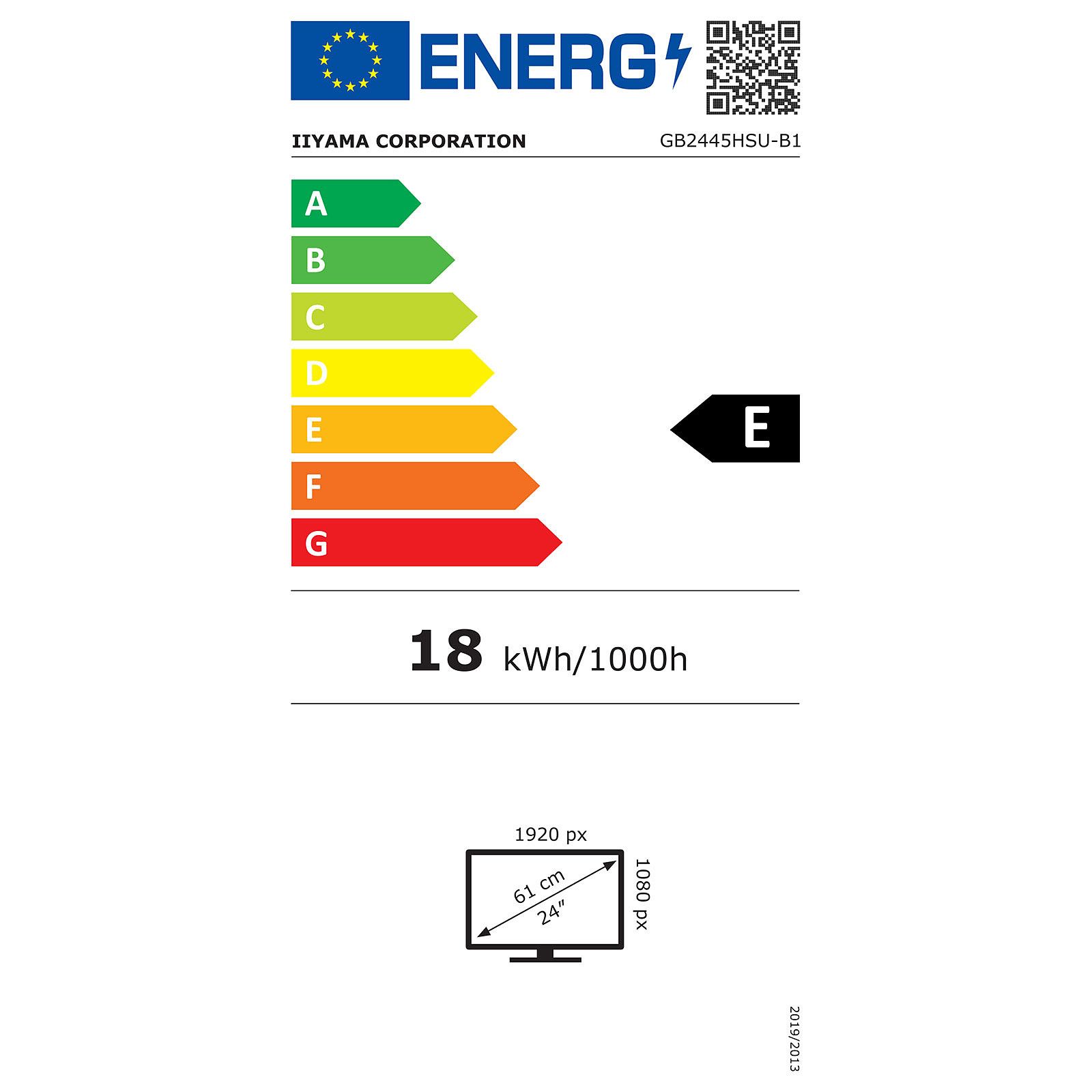 IIYAMA Monitor LED GB2445HSU-B1 24