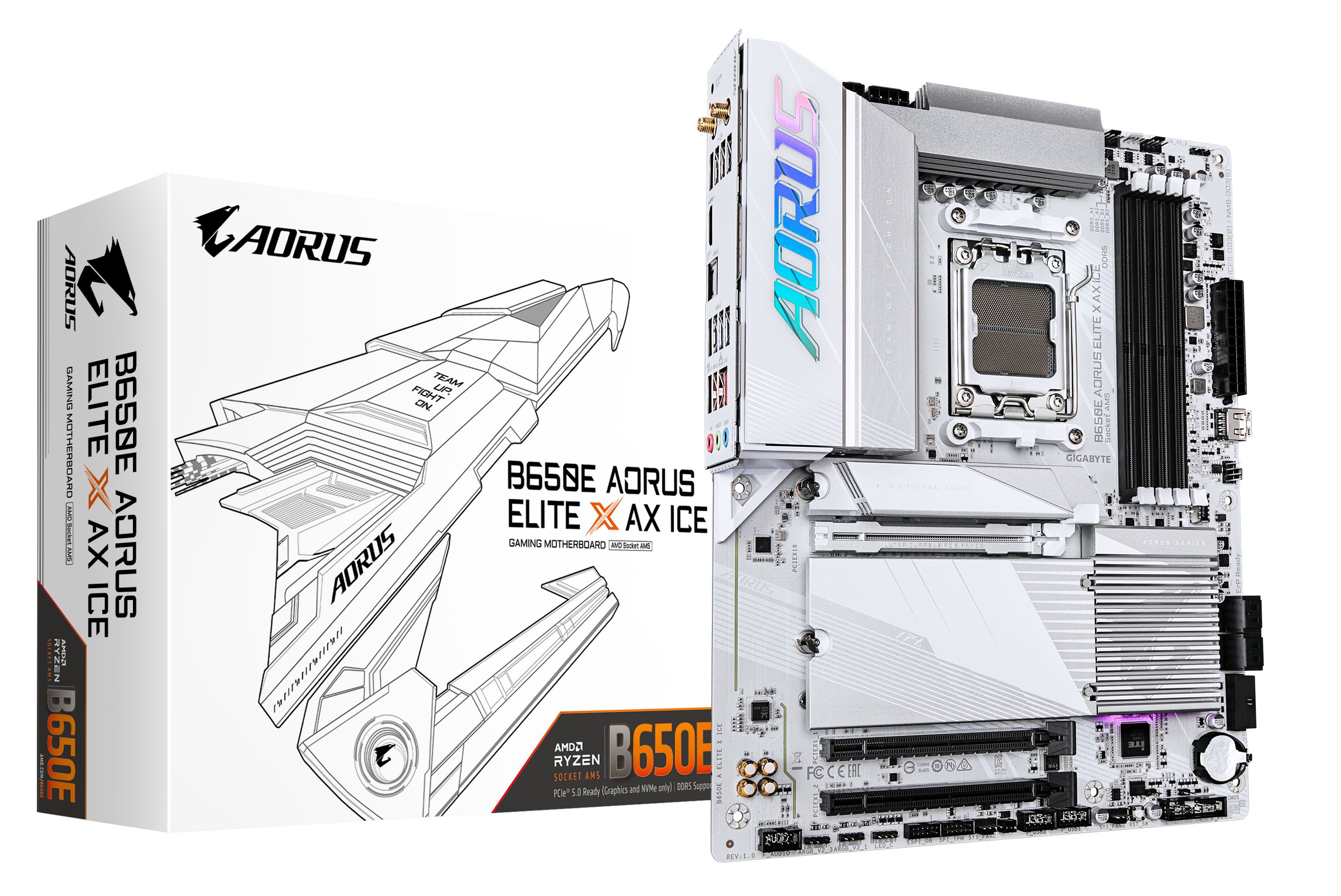 GIGABYTE B650E A ELITE X ICE AM5 4xDDR5 4xSATA 3xM.2_2