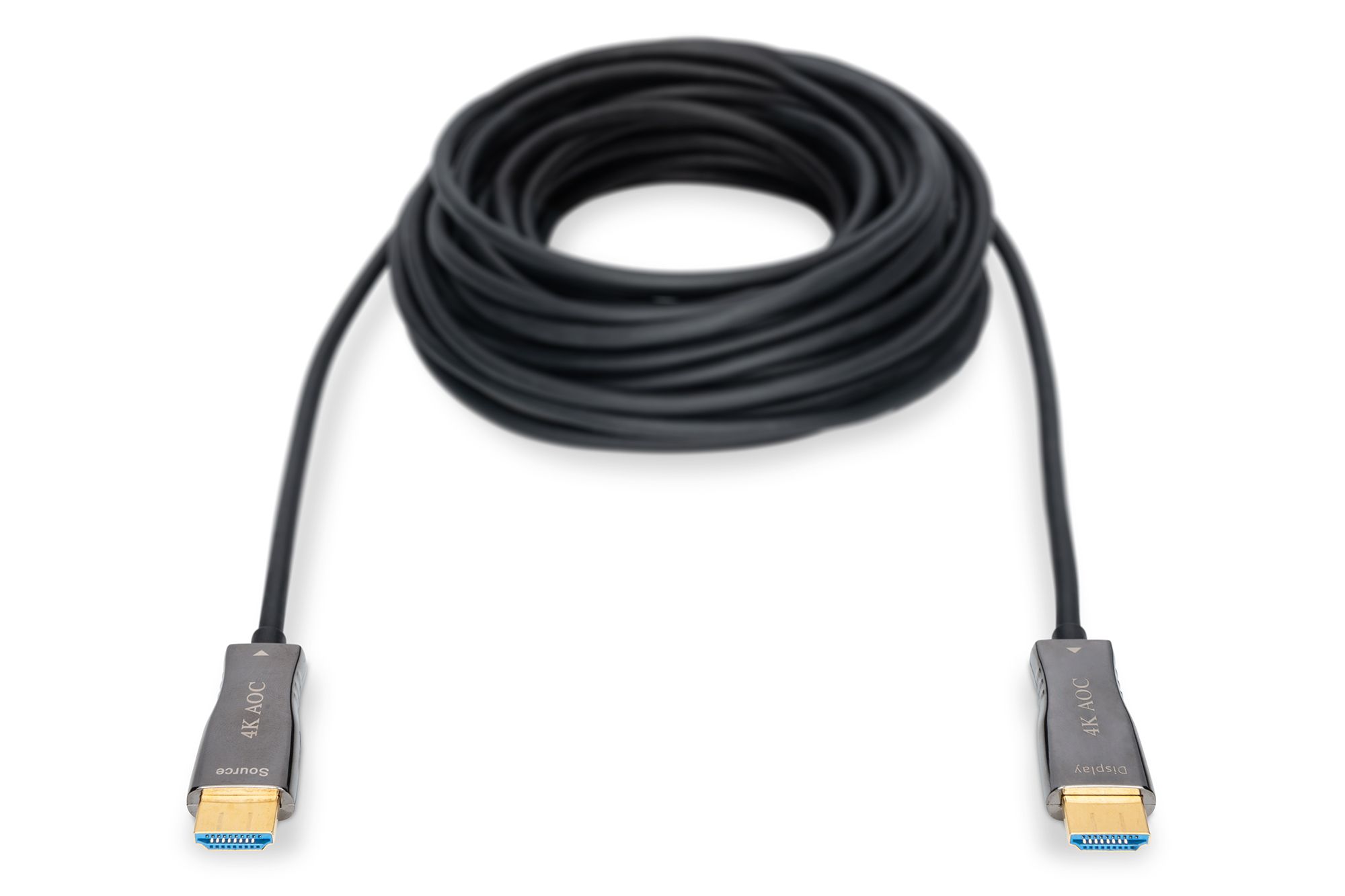 HDMI AOC hybrid-fiber connection cable, Type A M/M, 10m, UHD 4K@60Hz, gold, bl_3