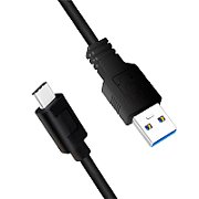 CABLU alimentare si date LOGILINK, pt. smartphone, USB 3.2, USB Type-C (T) la USB-A (T), suporta pana la 5V/3A 15W, dublu ecranat,1m, negru, 