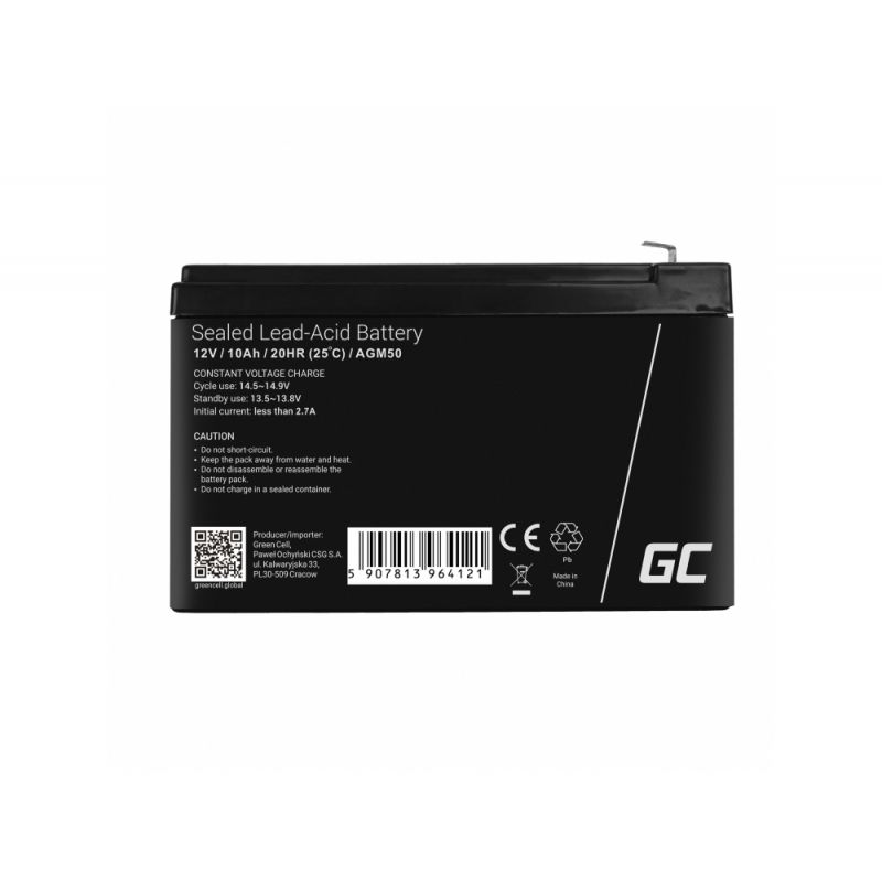 AGM Battery Lead Acid 12V 10Ah Maintenance Free for UPS and - Battery - 10,000 mAh_5