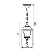 Pendul tip felinar Vivalux SOFIA, E27, max 1x60W, IP44, 145x145x1000mm, Argintiu, bec neinclus_2