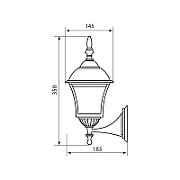 Aplica tip felinar Vivalux SOFIA DOWN, E27, max 1x60W, IP44, 185x145x350mm, Argintiu, bec neinclus_2