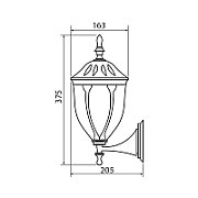 Aplica tip felinar Vivalux TOSCA UP, E27, max 1x60W, IP44, 205x163x375mm, Negru, bec neinclus_2