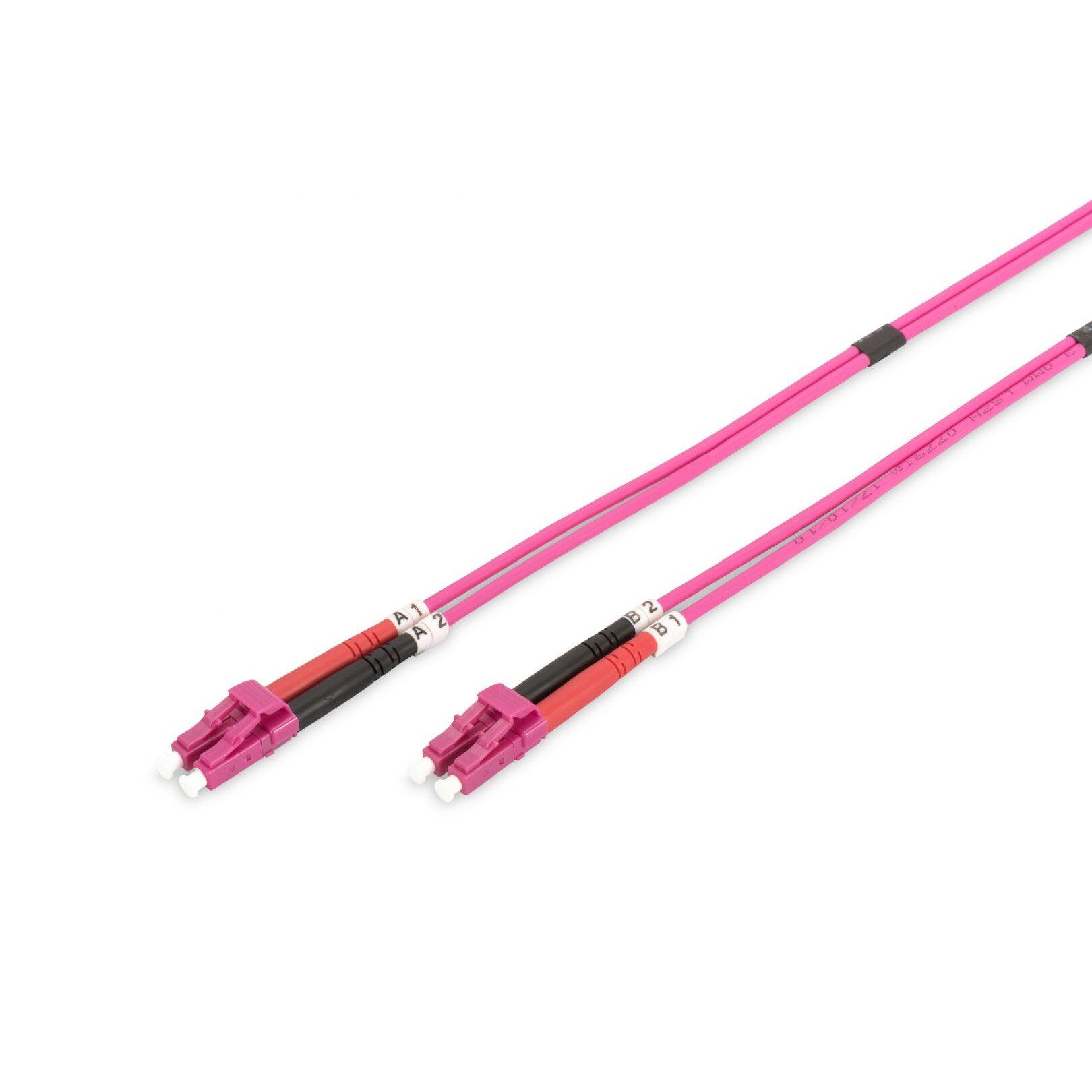 Digitus DK-2533-01-4 cabluri din fibră optică 1 m LC I-VH OM4 Violet