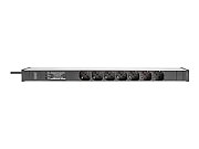 Aluminium PDU, Rackmountable, frequency filter 16A, 4000W, 250VAC 50/60Hz, 7x safety, 2m_1