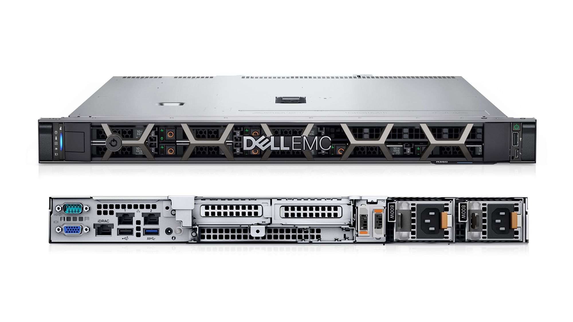 DELL PowerEdge R350 server 480 GB Rack (1U) Intel Xeon E E-2336 2,9 GHz 16 GB DDR4-SDRAM 700 W_6