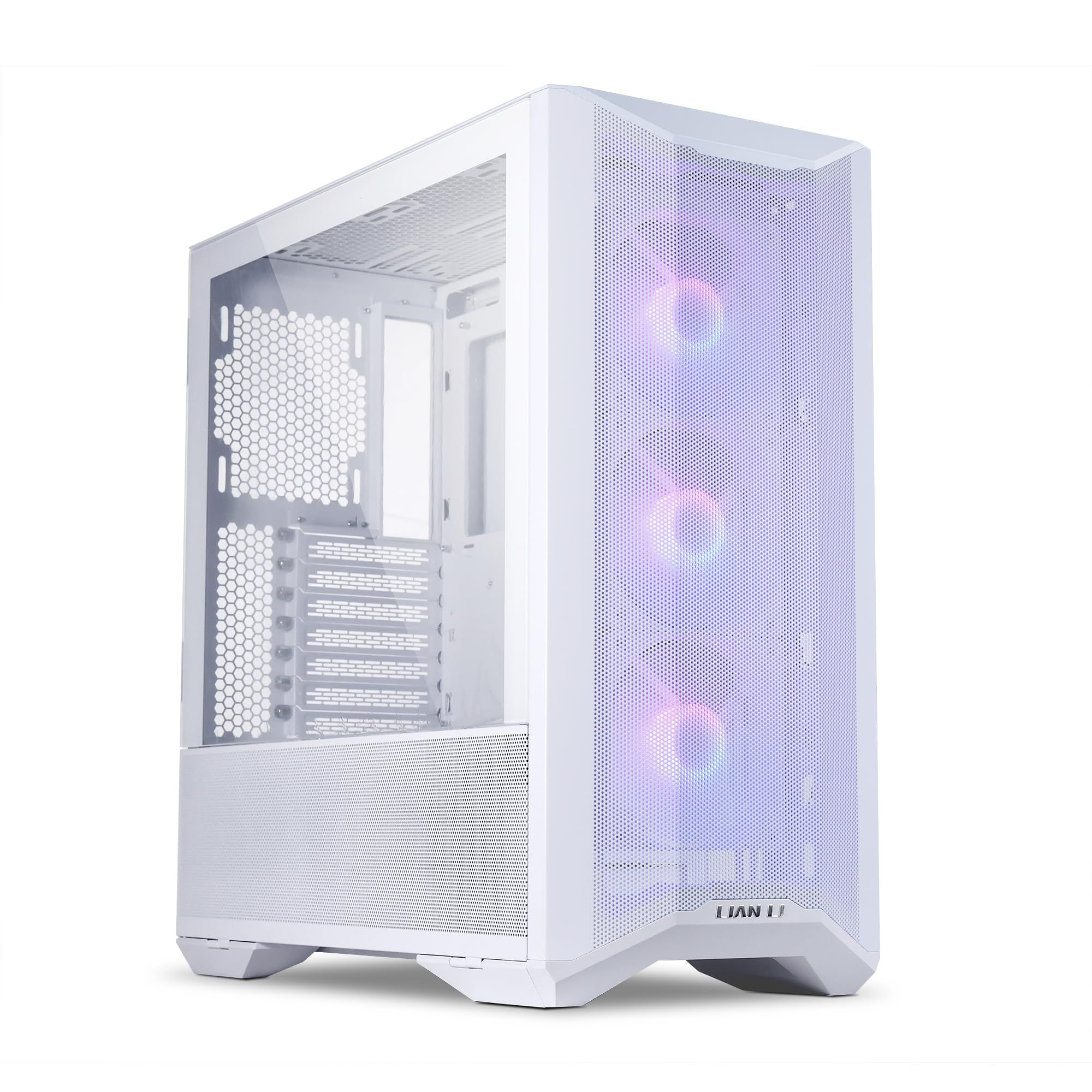 Carcasa PC LIAN LI LANCOOL II MESH C RGB SNOW Mid Tower, Tempered Glass, 3x120 mm preinstalled fans, 7 Expansion Slots, E-ATX_2