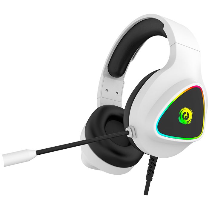 CANYON Shadder GH-6, RGB gaming headset with Microphone, Microphone frequency response: 20HZ~20KHZ, ABS+ PU leather, USB*1*3.5MM jack plug, 2.0M PVC cable, weight: 300g, White_2