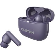 CANYON OnGo TWS-10 ANC+ENC, Bluetooth Headset, microphone, BT v5.3 BT8922F, Frequence Response:20Hz-20kHz, battery Earbud 40mAh*2+Charging case 500mAH, type-C cable length 24cm,size 63.97*47.47*26.5mm 42.5g, Purple_2