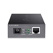 10/100Mbps WDM Media Converter with 1-Port PoE - 100 Mbit/s - SC - Wired - 100 m - 9/125 µm - Black_3