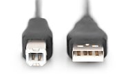 USB connection cable, type A - B M/M, 3.0m, USB 2.0 suitable, bl