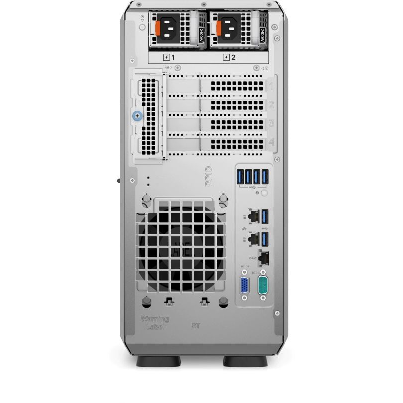 Server DELL PowerEdge T350, Tower 5U, Intel Xeon E-2314 (4 C / 4 T, 2.8 GHz - 4.5 GHz, 8 MB cache, 65 W), 64 GB DDR4 ECC, 2 x 480 GB SSD, 2 x 600 W_6