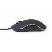 MOUSE GEMBIRD, PC sau NB, cu fir, USB, optic, 2400 dpi, butoane/scroll 6/1, scroll cu iluminare, negru, 