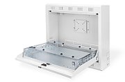 DVR wall mounting cabinet 550x580x160 mm, grey (RAL 7035)