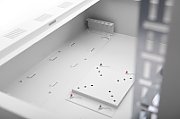 DVR wall mounting cabinet 550x580x160 mm, grey (RAL 7035)