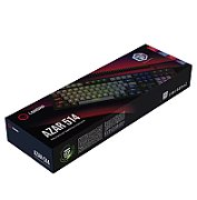 LORGAR Azar 514, Wired mechanical gaming keyboard, RGB backlight, 1680000 colour variations, 18 modes, keys number: 104, 50M clicks, linear dream switches, spring cable up to 3.4m, ABS plastic+metal, magnetic cover, 450*136*39mm, 1.17kg, black, EN layout_1