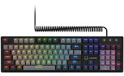 LORGAR Azar 514, Wired mechanical gaming keyboard, RGB backlight, 1680000 colour variations, 18 modes, keys number: 104, 50M clicks, linear dream switches, spring cable up to 3.4m, ABS plastic+metal, magnetic cover, 450*136*39mm, 1.17kg, black, EN layout_2