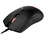 CANYON Carver GM-116,  6keys Gaming wired mouse, A603EP sensor, DPI up to 3600, rubber coating on panel, Huano 1million switch, 1.65M PVC cable, ABS material. size: 130*69*38mm, weight: 105g, Black_2