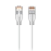 Ubiquiti UniFi patch cable with translucent booted RJ45 and Etherlighting support when paired with UniFi Pro Max switching, 0.15 m, white_1