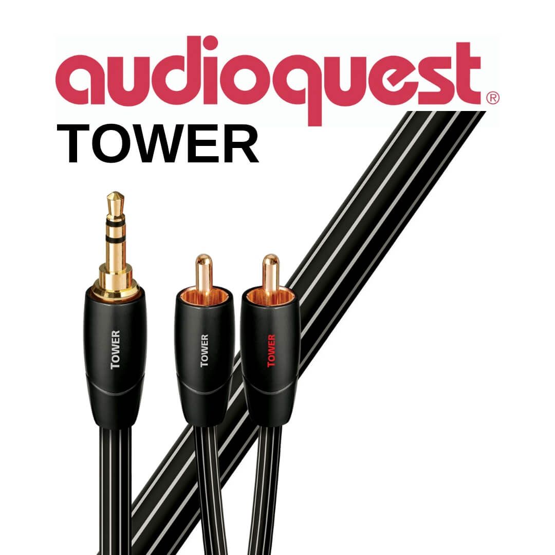 Cablu audio 3.5mm - 2RCA AudioQuest Tower 12m_1