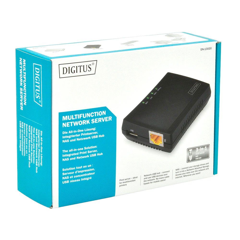 Digitus DN-13020 servere de imprimante Ethernet LAN Negru_2