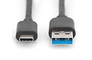 USB Type-C connection cable, type C to A M/M, 1.0m, 3A, 5GB, 3.0, bl