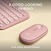 LOGITECH Pebble 2 Combo - TONAL ROSE - (US) INTL - 2.4GHZ/BT - N/A - INTNL-973 - UNIVERSAL