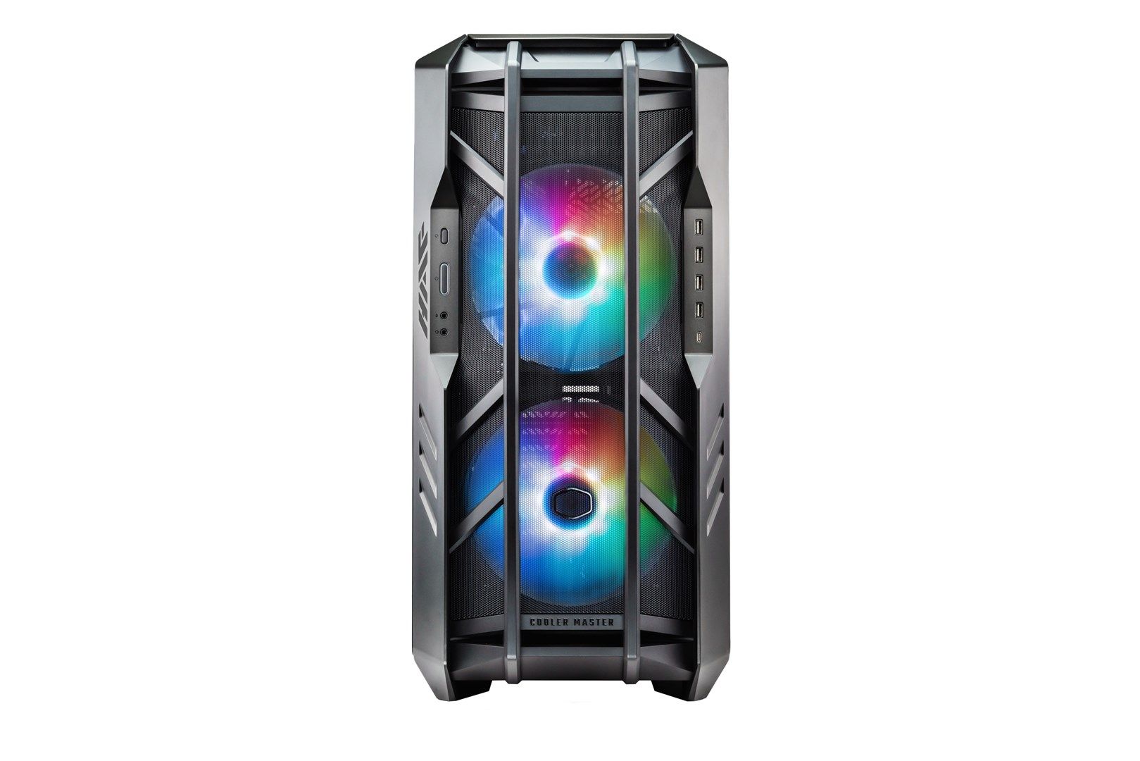 CARCASA Cooler Master HAF 700, Tower, E-ATX, fara sursa, 5xfan, USB 3.2 gen2 Type-C x 1, USB 3.2 gen 1 x 4, audio, mic, LED controller ARGB, , PSU shroud, 8 sloturi expansiune, iluminare , gri, 