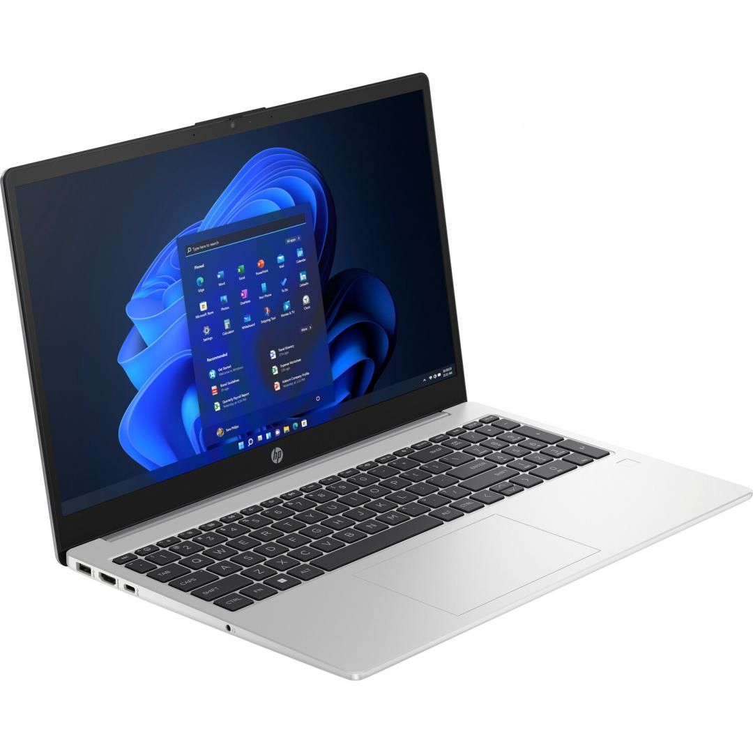Laptop HP 250 G10 cu procesor Intel Core i5-1334U 10-Core (1.3GHz, up to 4.6GHz, 12MB), 15.6 inch FHD, Intel UHD Graphics, 16GB DDR4, SSD, 512GB PCIe NVMe, Free DOS, Turbo Silver, 1yw_2