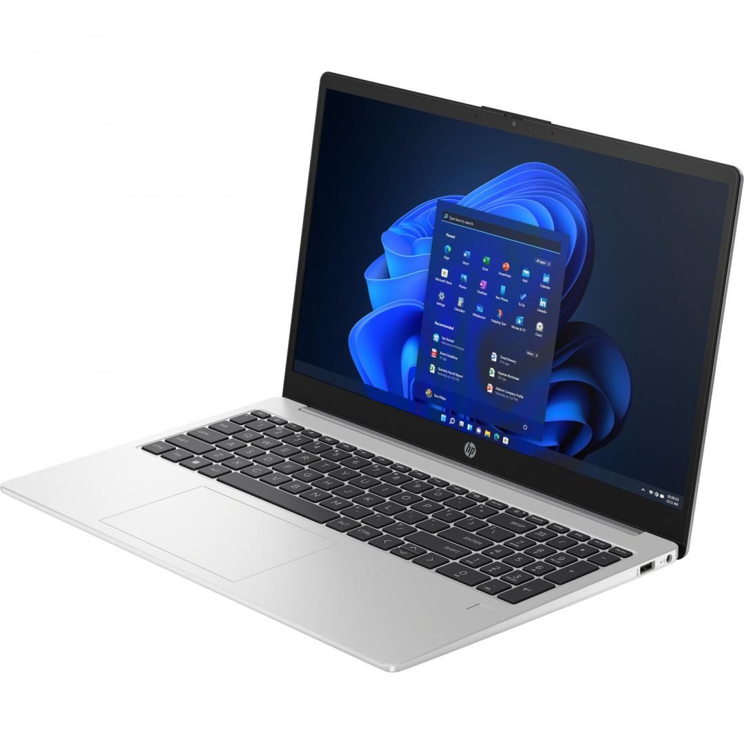 Laptop HP 250 G10 cu procesor Intel Core i5-1334U 10-Core (1.3GHz, up to 4.6GHz, 12MB), 15.6 inch FHD, Intel UHD Graphics, 16GB DDR4, SSD, 512GB PCIe NVMe, Free DOS, Turbo Silver, 1yw_3