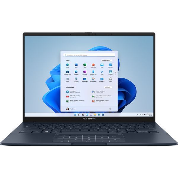 Laptop ASUS Zenbook 14 OLED, UX3405MA-PZ347X, 14.0-inch, 3K (2880 x 1800) OLED 16:10 aspect ratio, Intel® Core™ Ultra 9 Processor 185H XX GHz (24MB Cache, up to 5.1 GHz, 14 cores, 20 Threads), Intel® Arc™ Graphics, LPDDR5X 32GB, 1TB M.2 NVMe™ PCIe® 4.0 SSD, 120Hz refresh rate, 400nits,  FHD camera_1