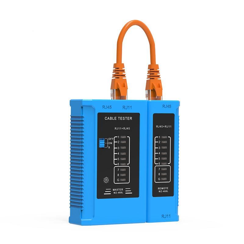TESTER CABLU RETEA SPACER, pt. cablu UTP, FTP, conector RJ45, RJ11, RJ12,  SPNT-TESTER-1  (timbru verde 0.8 lei)