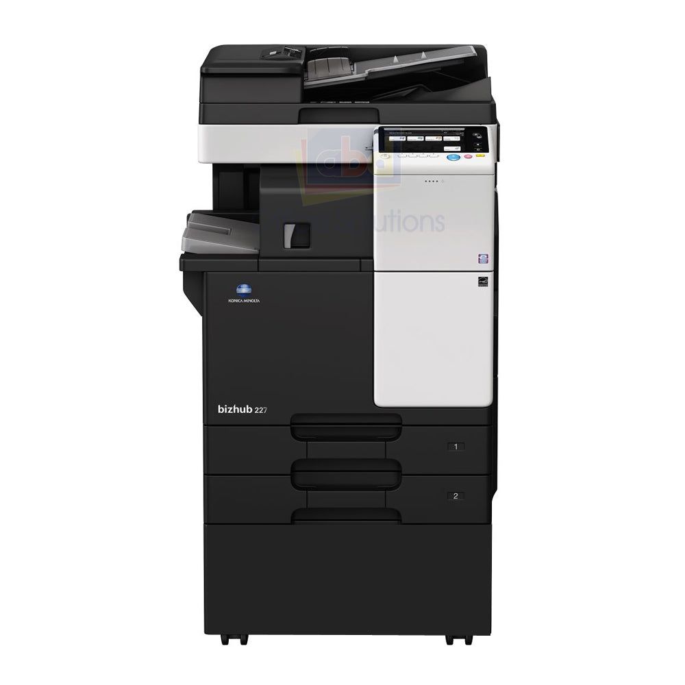 Multifunctionala alb negru Konica Minolta A3 Bizhub 227 set cu DF-628, stand si toner_2