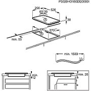 Plita incorporabila Electrolux LHR3233CK, Electrica, 2 zone de gatit, Control touch, Blocare acces copii, 29 cm, Sticla ceramica neagra_3