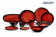 SET 4X PLATOU CERAMICA 38x15 CM, VULCANO, ART OF DINING BY HEINNER