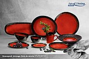 SET 4X FARFURIE OVALA CERAMICA 21 CM, VULCANO, ART OF DINING BY HEINNER_1