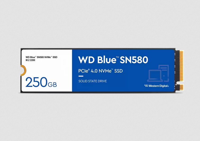 WD Blue SN580 NVMe SSD 250GB M.2 PCIe Gen4_2