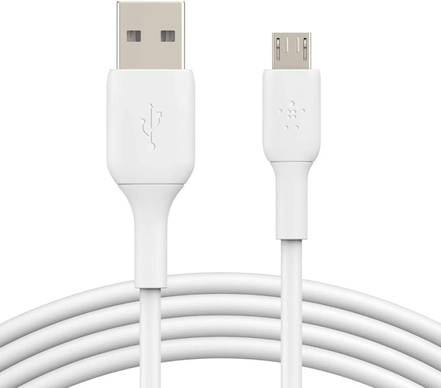 MICRO-USB/USB-A CABLE PVC/1M WHITE