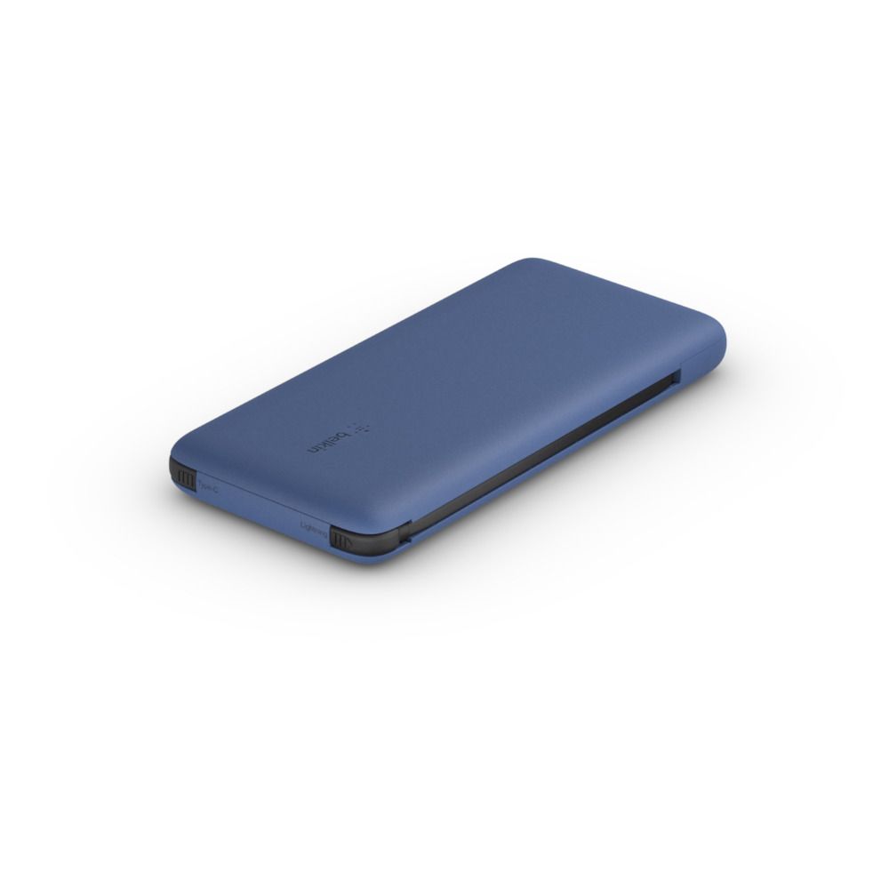 BELKIN POWER BANK 10K INC USB-C/AND LIGHTNING CABLES BLUE_2