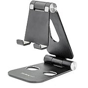 SMARTPHONE AND TABLET STAND -/PORTABLE AND FOLDABLE - BLACK_1