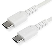 1 M USB C CABLE - WHITE/HIGH QUALITY ARAMID FIBER_1