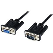 2M BLACK DB9 NULL MODEM CABLE/._1