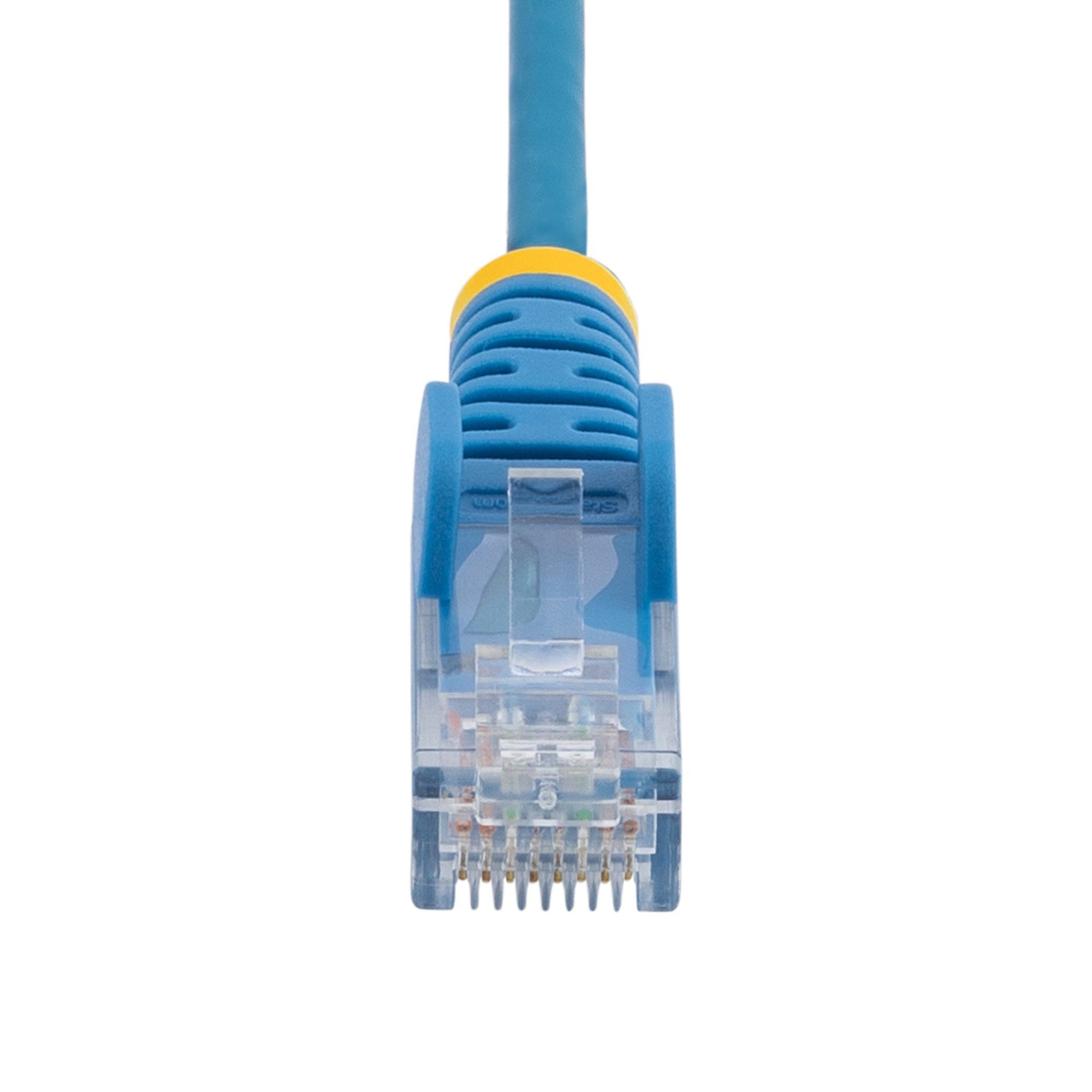 CAT6 CABLE - 2.5 M - BLUE/SNAGLESS - 28 AWG COPPER WIRE_4