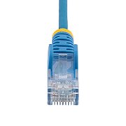 CAT6 CABLE - 2.5 M - BLUE/SNAGLESS - 28 AWG COPPER WIRE_4