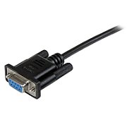 1M BLACK DB9 NULL MODEM CABLE/SERIAL NULL MODEM CABLE BLACK_2