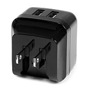 2 PORT USB TRAVEL WALL CHARGER/17W / 3.4A - 110V/220V_3