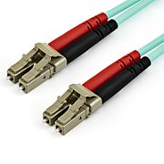 15M OM4 FIBER OPTIC PATCH CORD/AQUA - LC/LC - 50/125 - 40/100GB_1