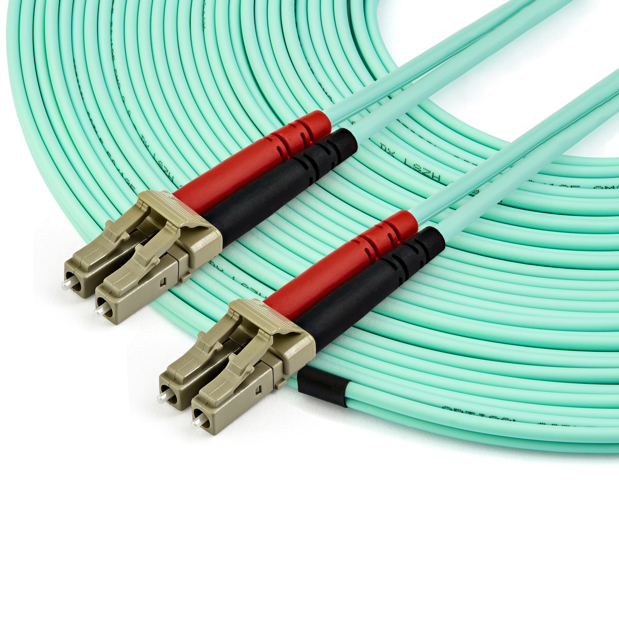 15M OM4 FIBER OPTIC PATCH CORD/AQUA - LC/LC - 50/125 - 40/100GB_3