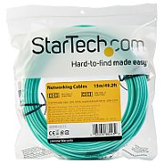 15M OM4 FIBER OPTIC PATCH CORD/AQUA - LC/LC - 50/125 - 40/100GB_4